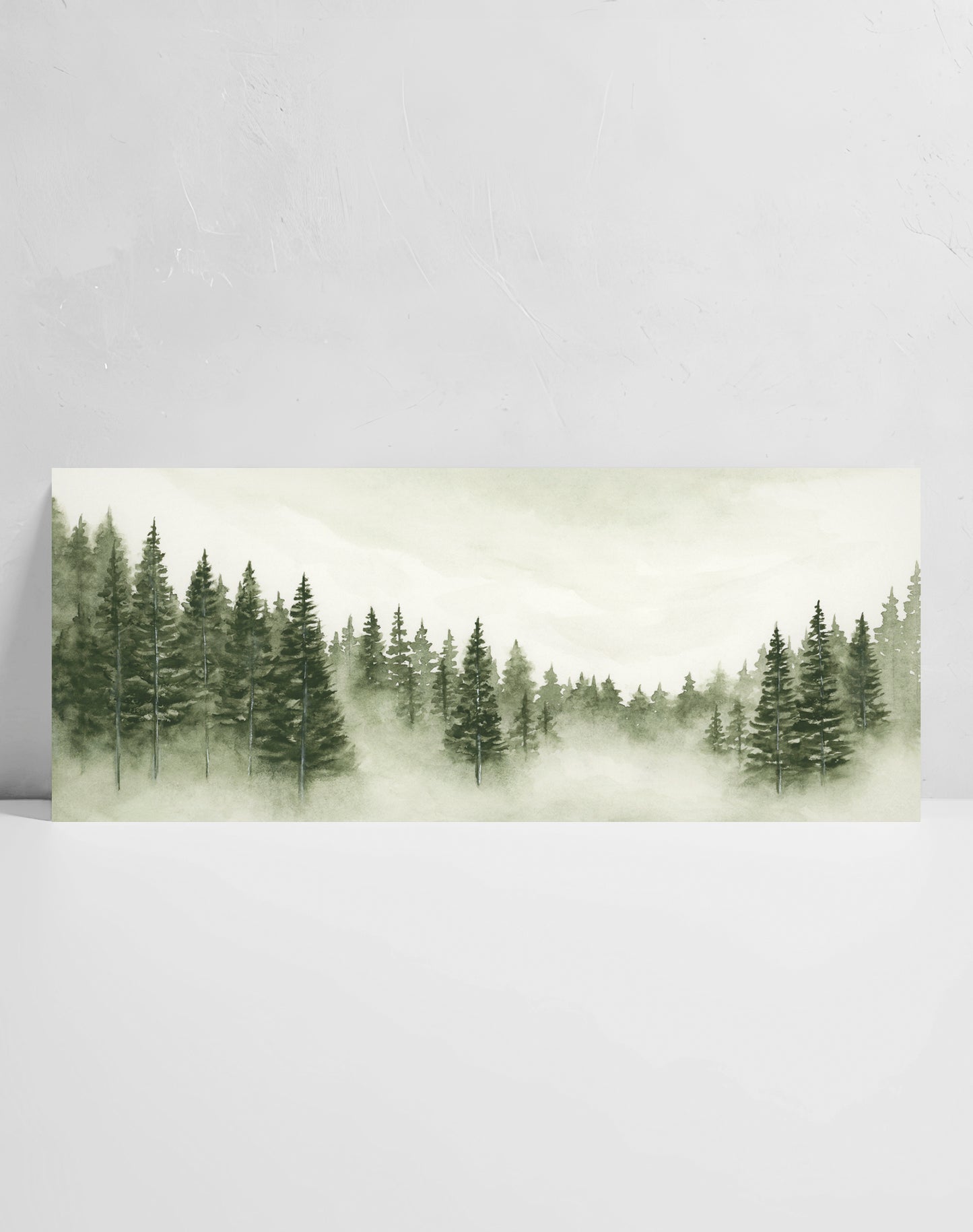 Foggy Forest Green IV - Art Print