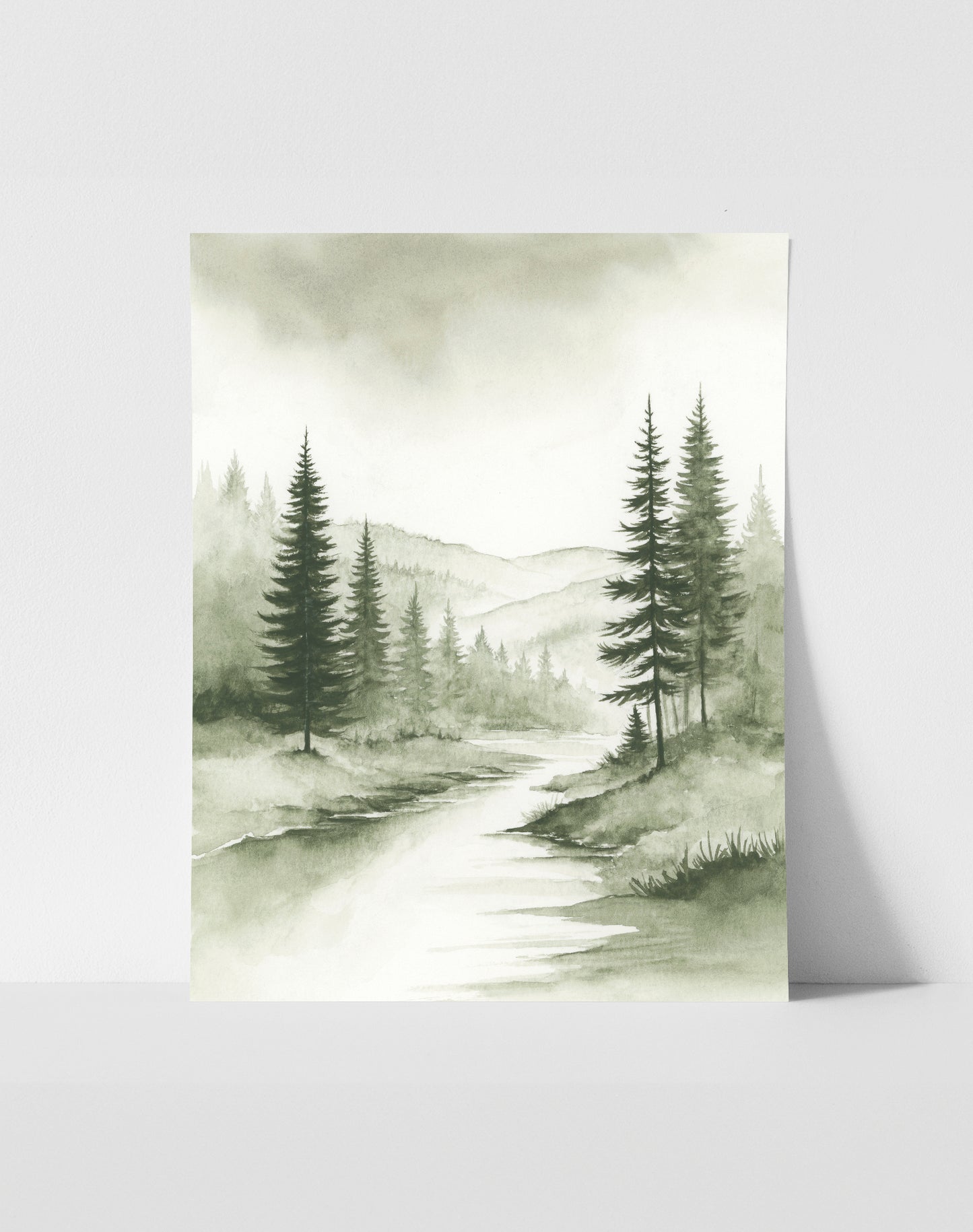 Evergreen Mist I - Art Print