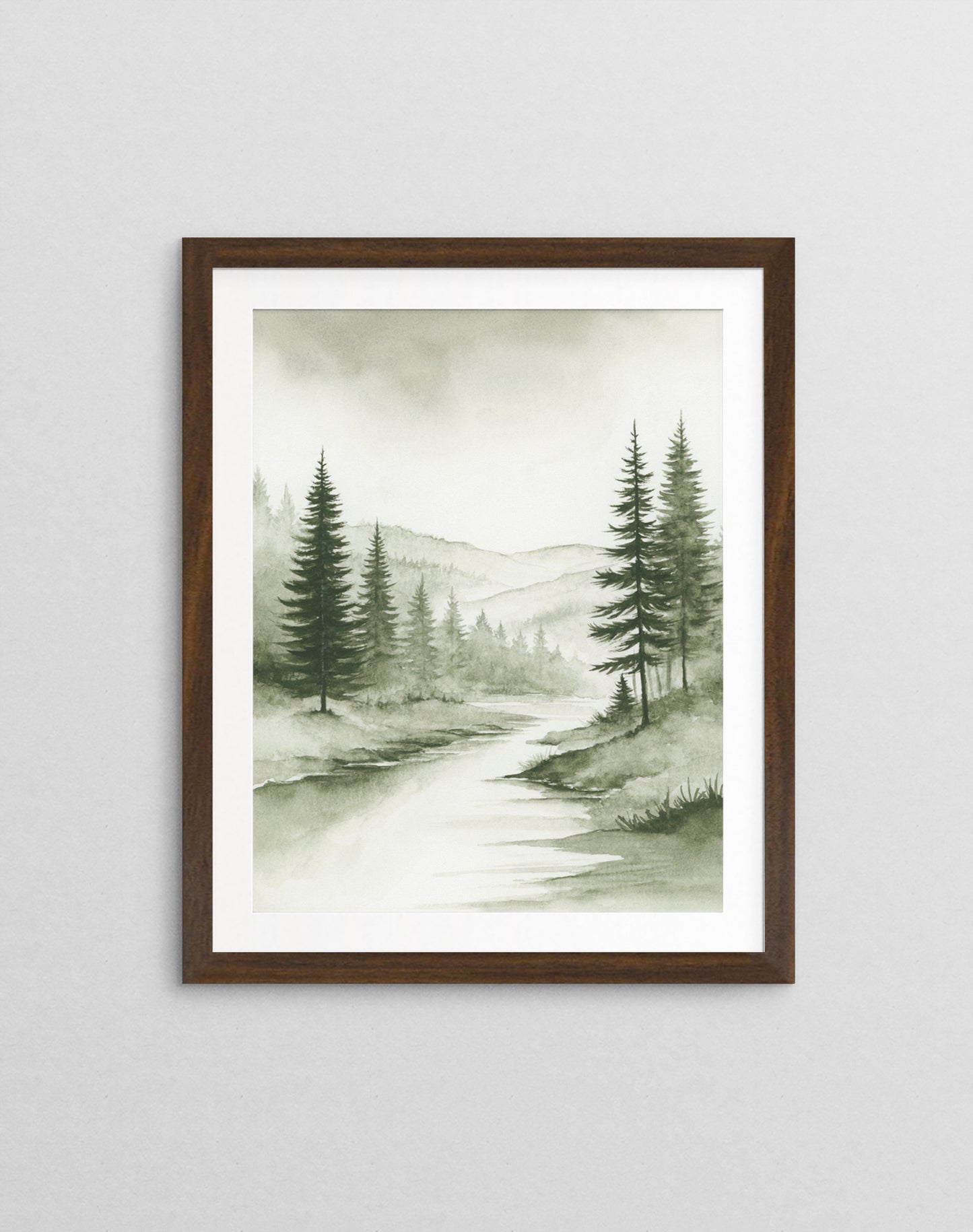 Evergreen Mist I - Art Print