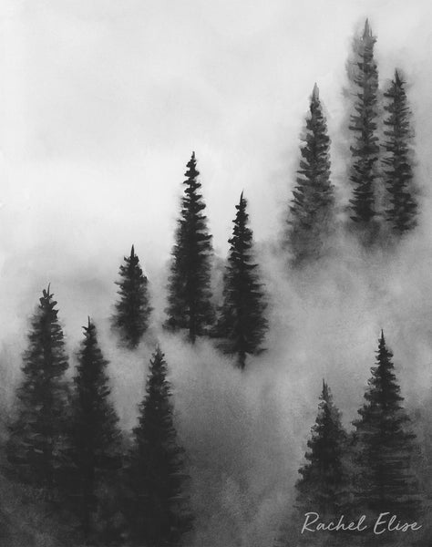Trees Above the Fog III - Art Print