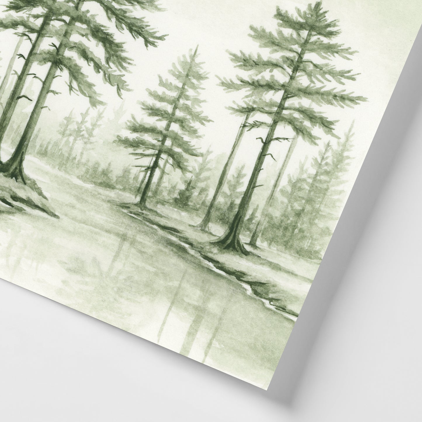 Green Cypress River I - Mini