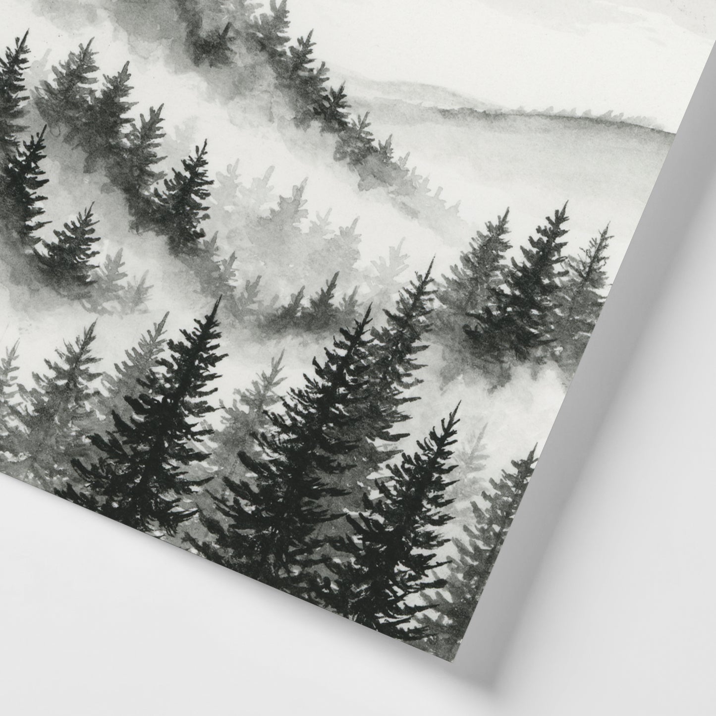Black Foggy Forest I - Mini