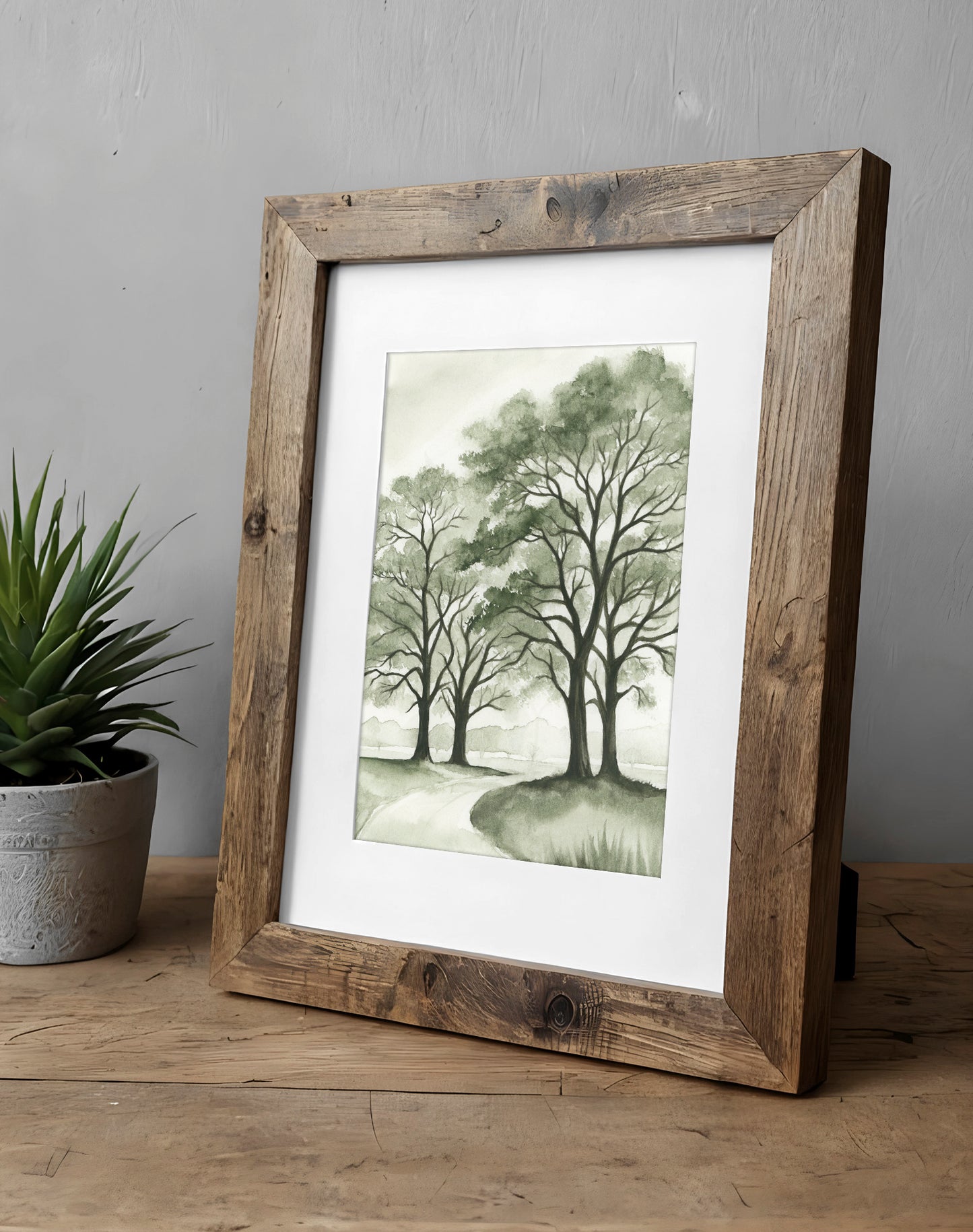 Sprawling Silence Green I - Art Print