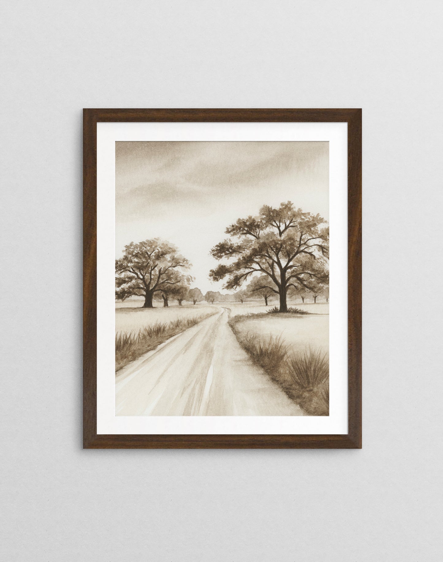 Sepia Shadows X - Art Print