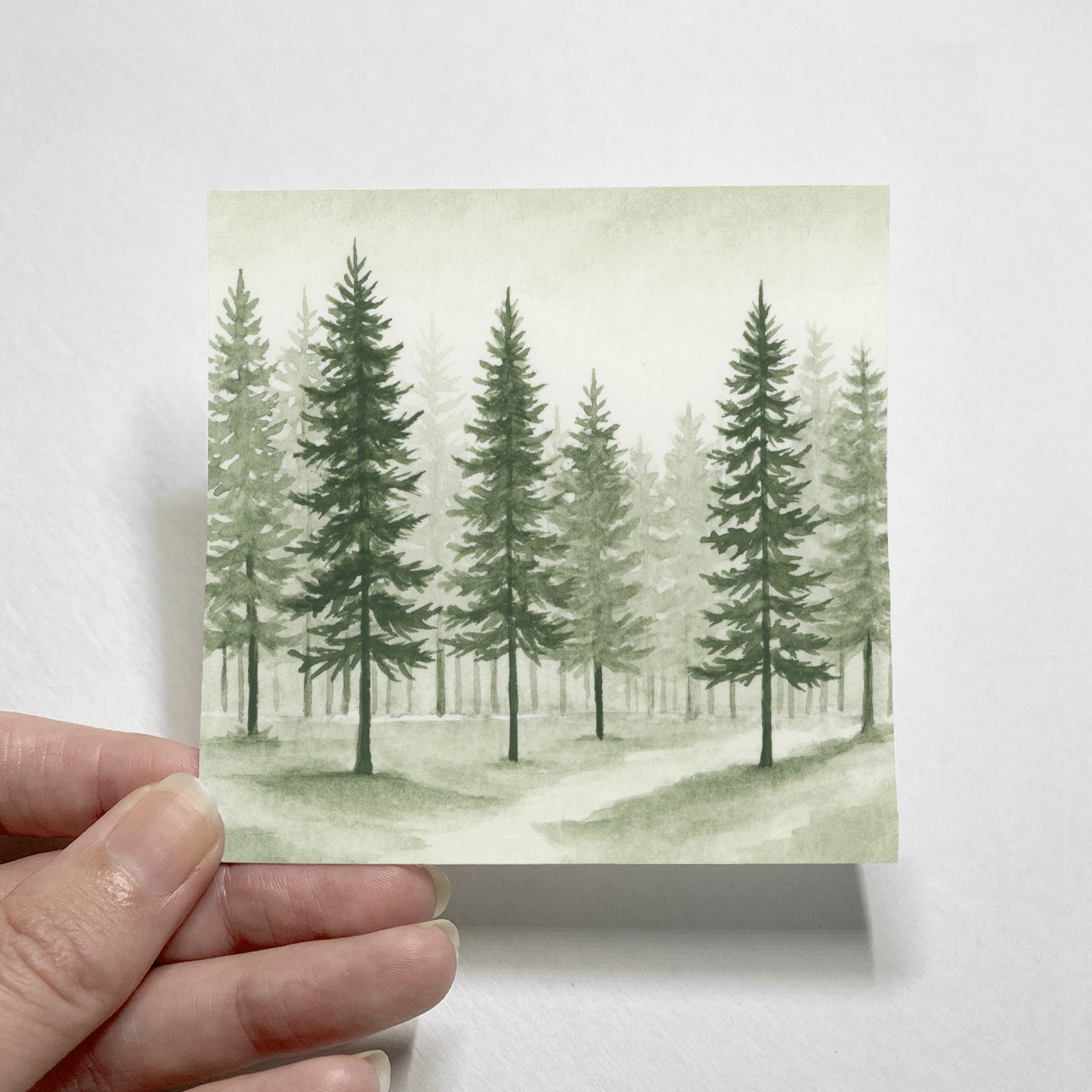 Green Pine Trees I - Mini