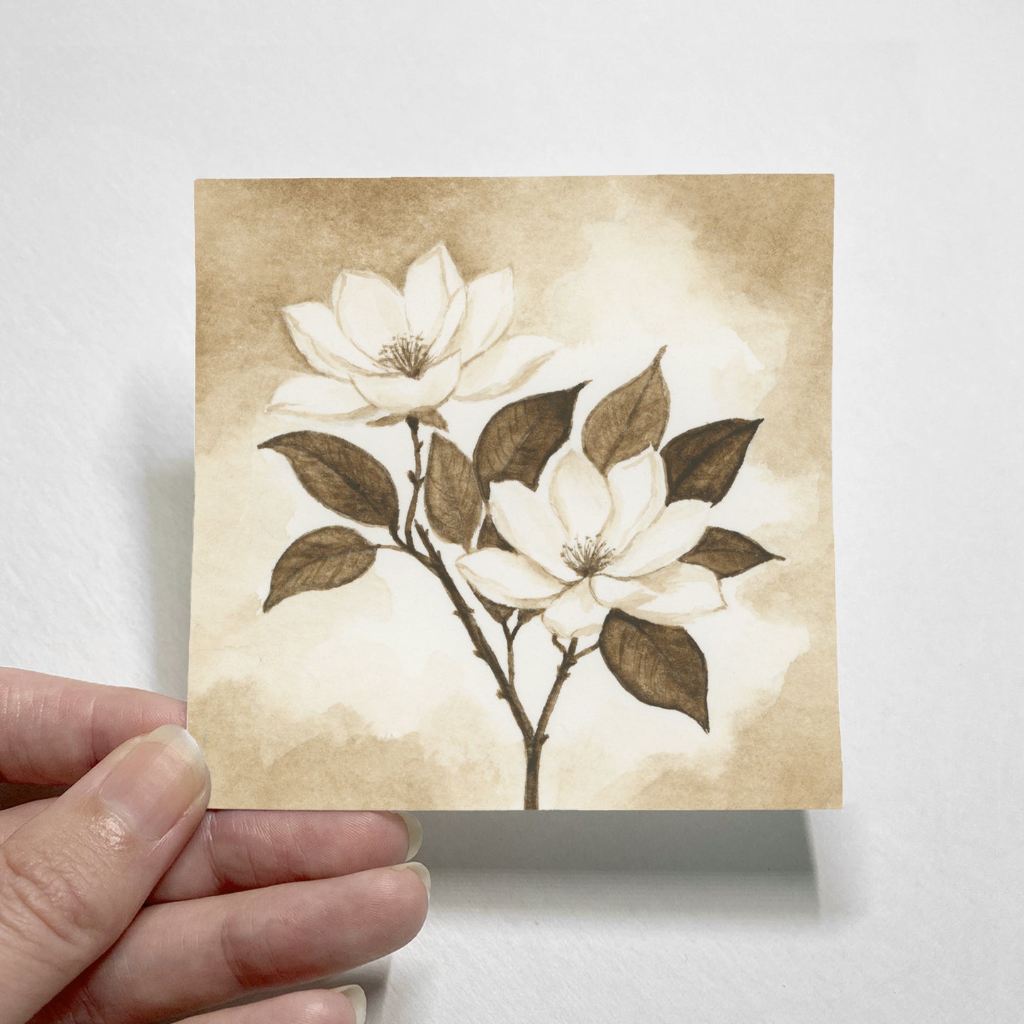 Brown Magnolia I - Mini