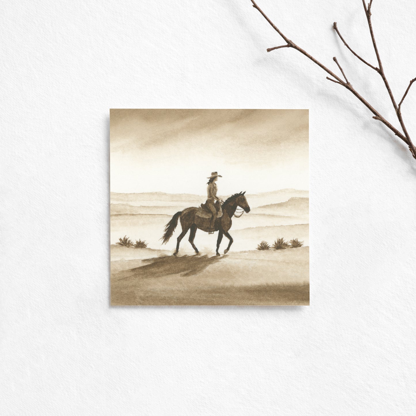 Brown Cowgirl I - Mini