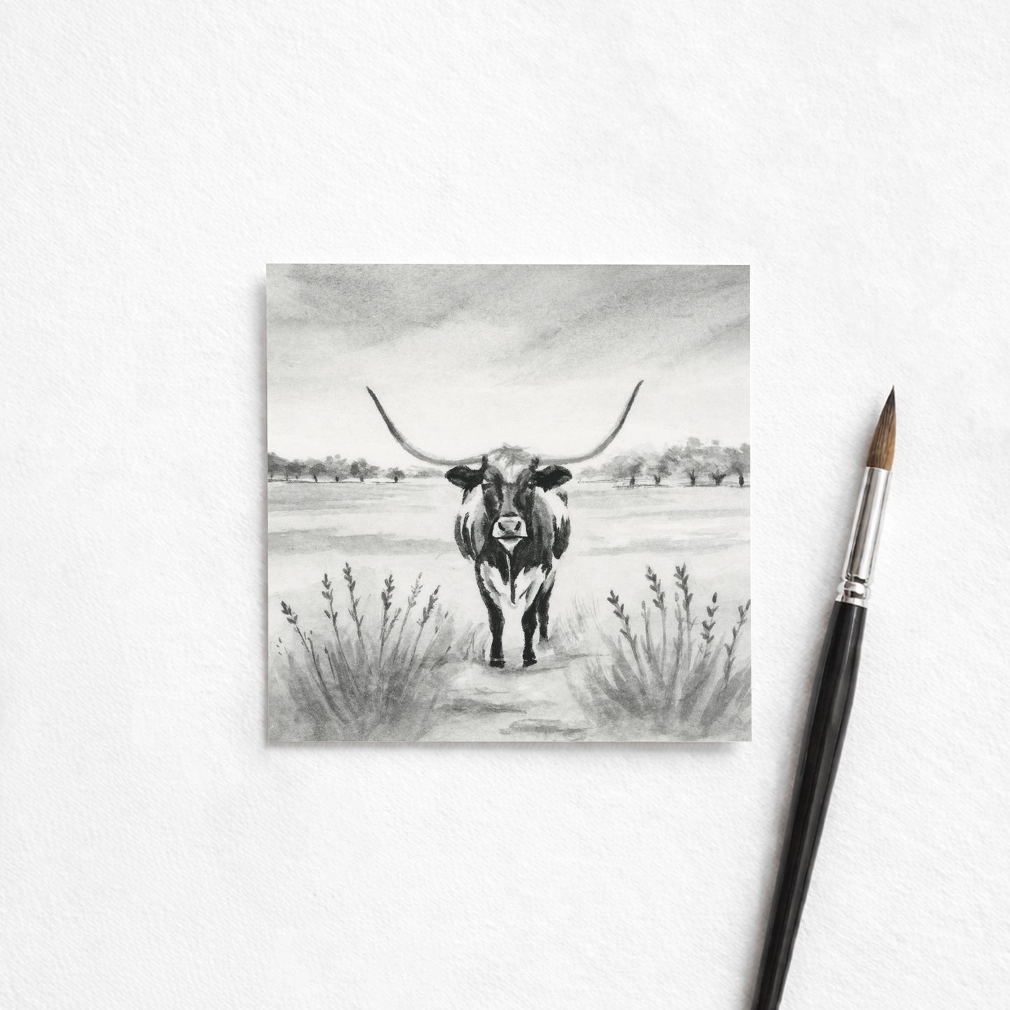 Black Longhorn I - Mini