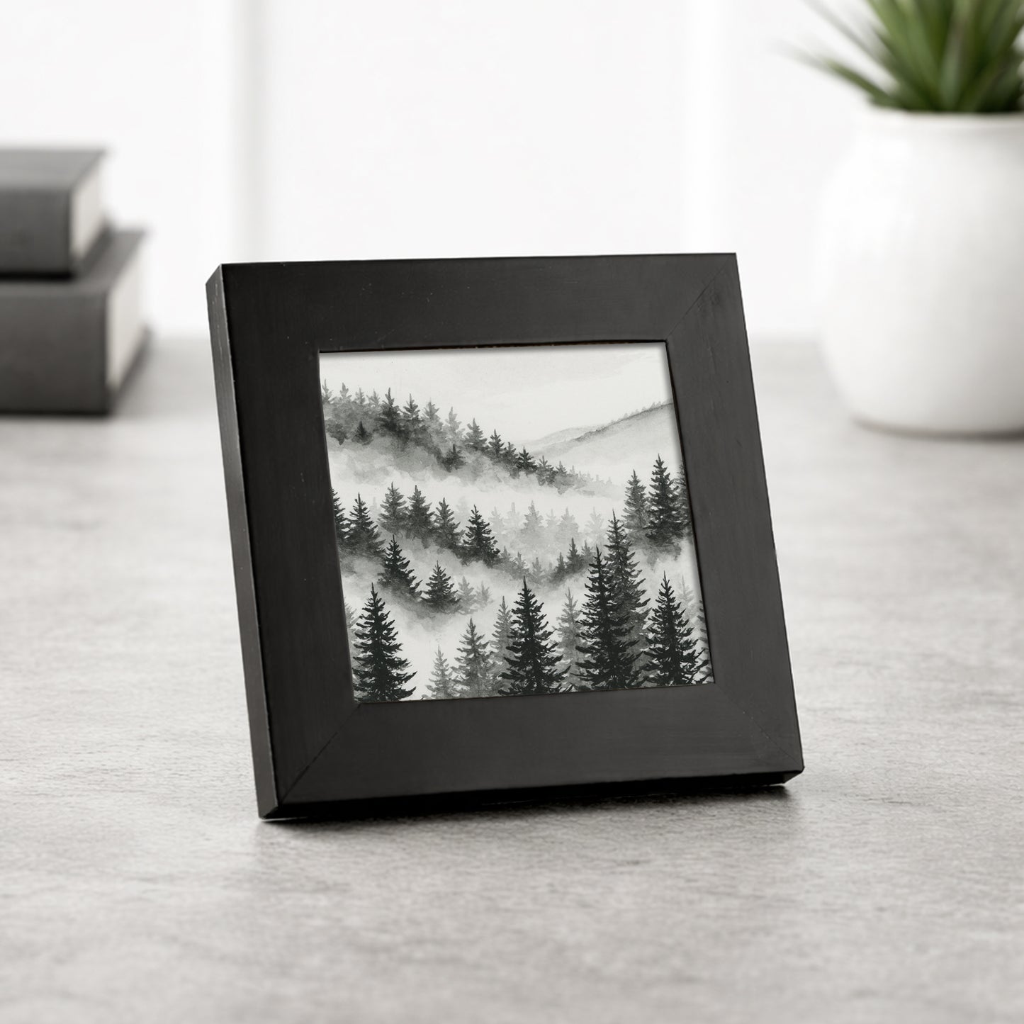 Black Foggy Forest I - Mini