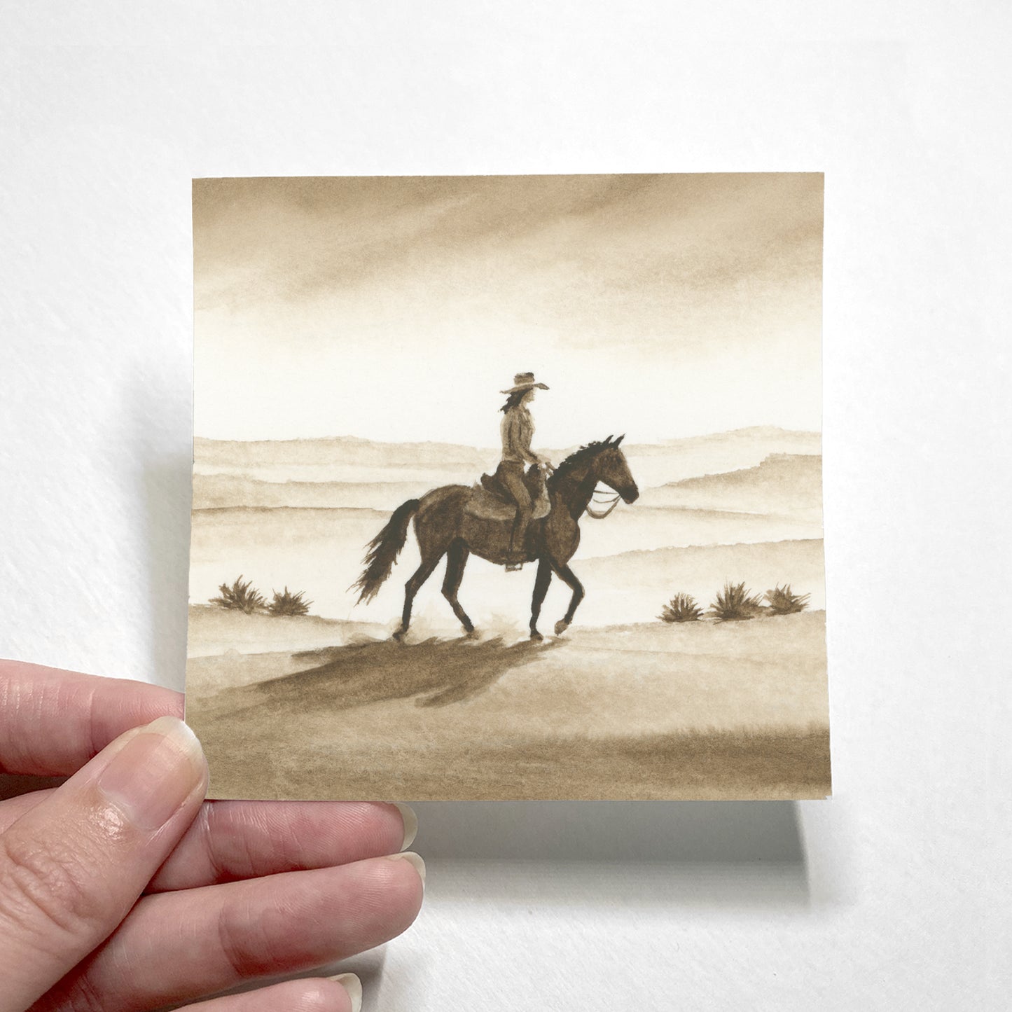 Brown Cowgirl I - Mini