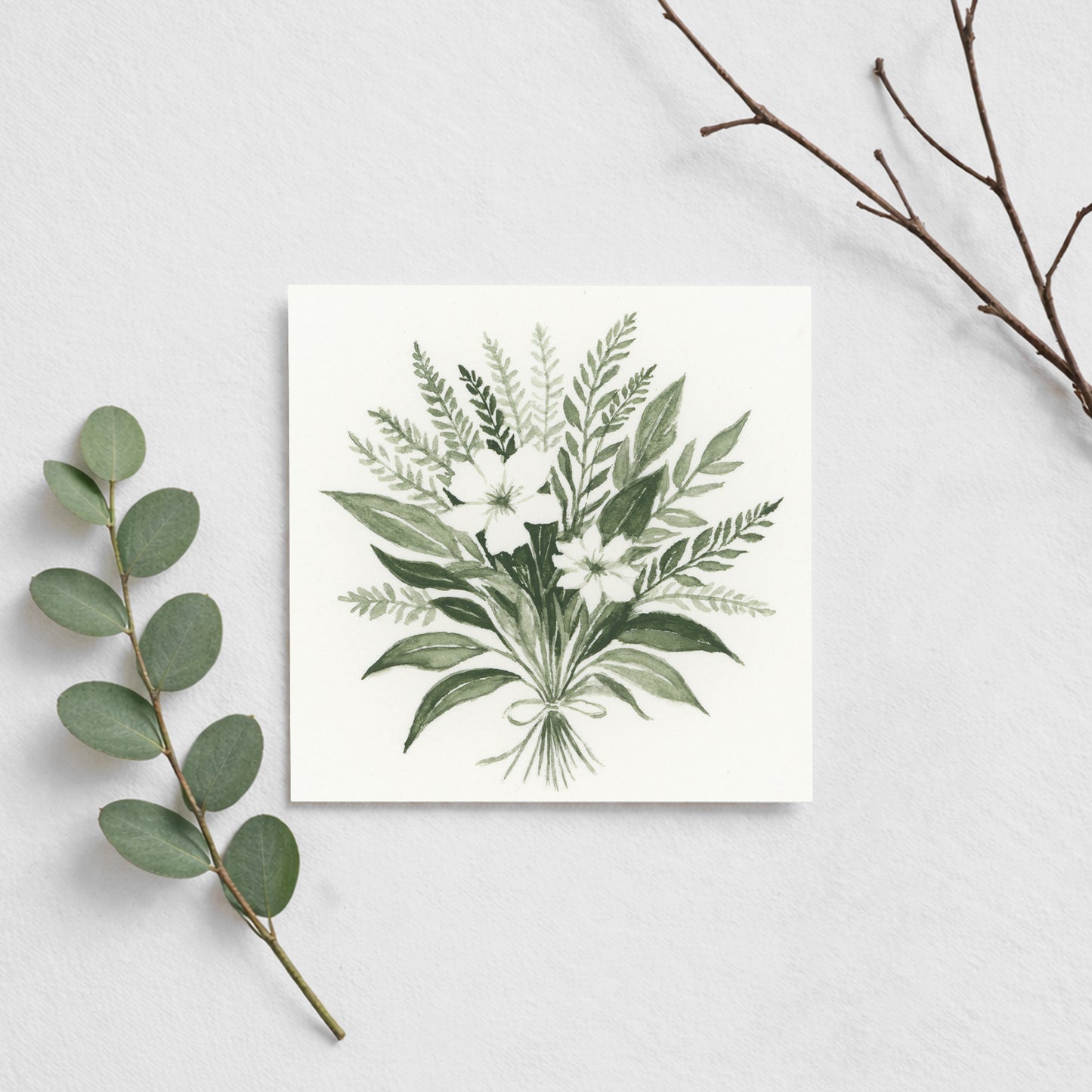 Green Wildflowers I - Mini