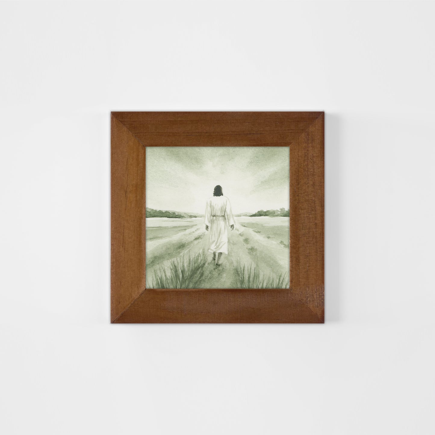 Green Jesus Shepherd I - Mini