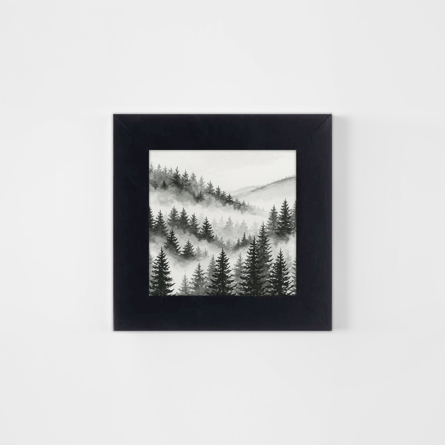 Black Foggy Forest I - Mini