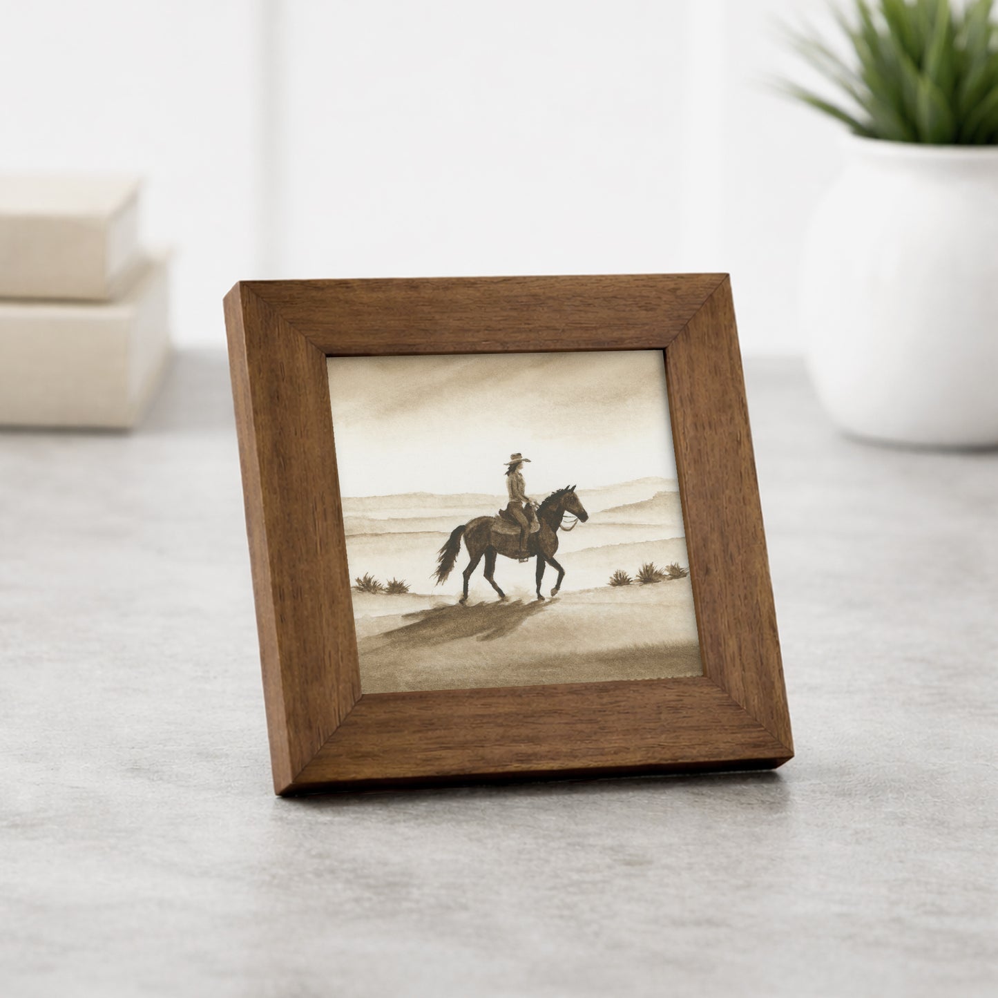Brown Cowgirl I - Mini
