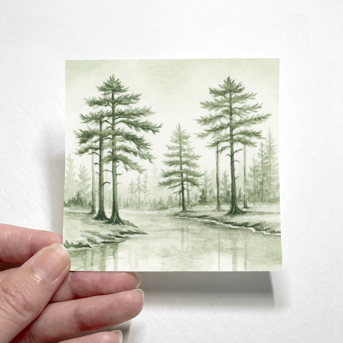 Green Cypress River I - Mini