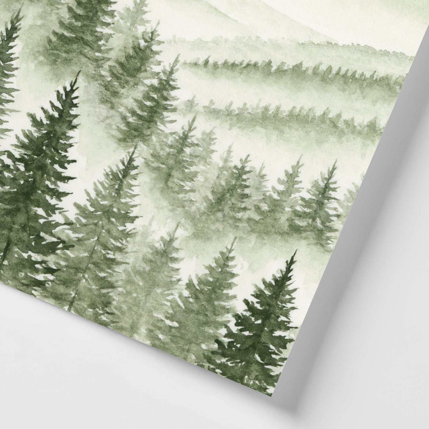 Green Foggy Forest I - Mini