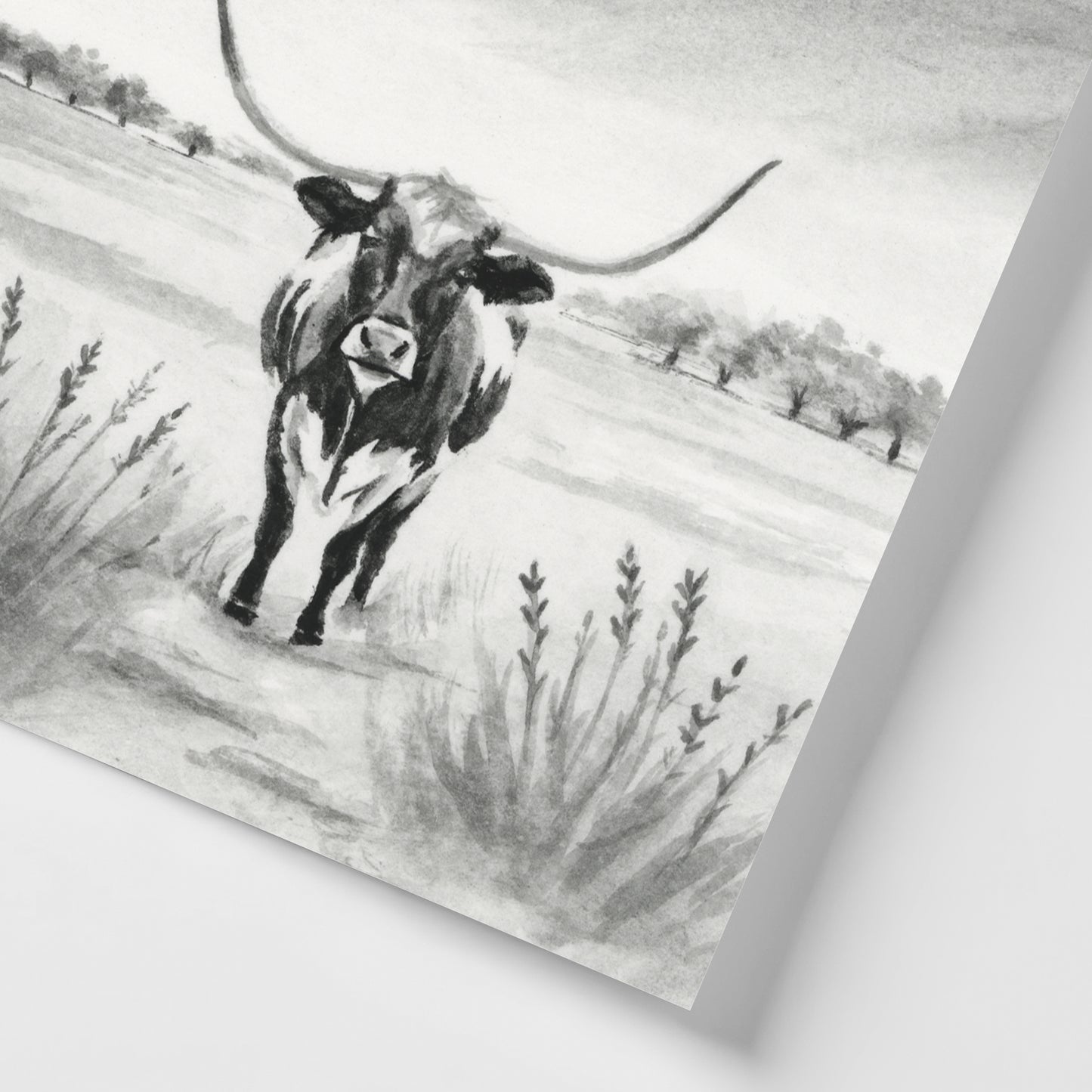 Black Longhorn I - Mini