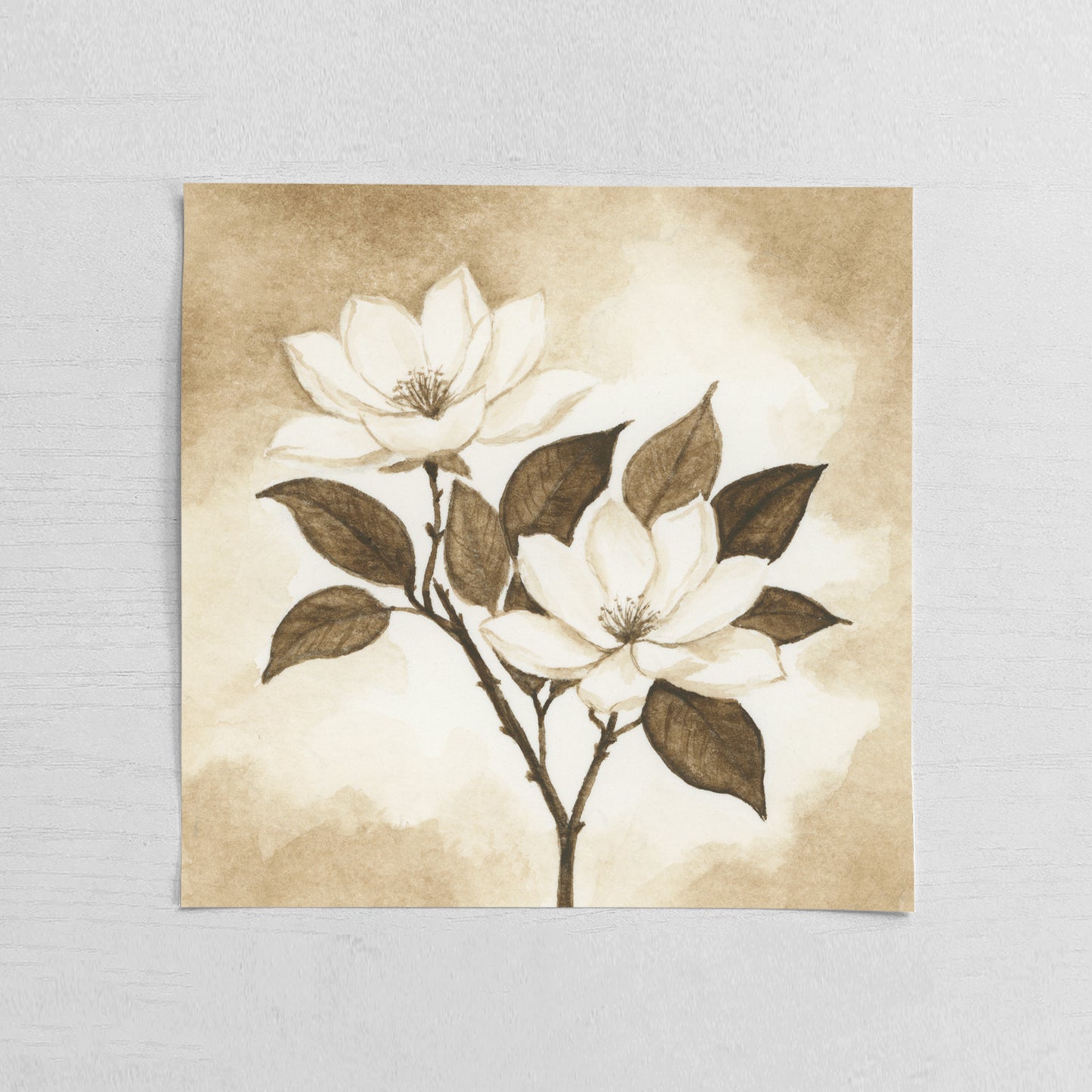 Brown Magnolia I - Mini