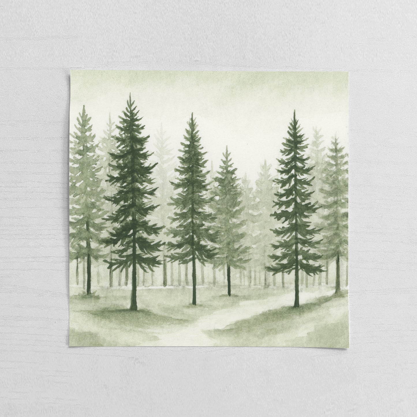 Green Pine Trees I - Mini