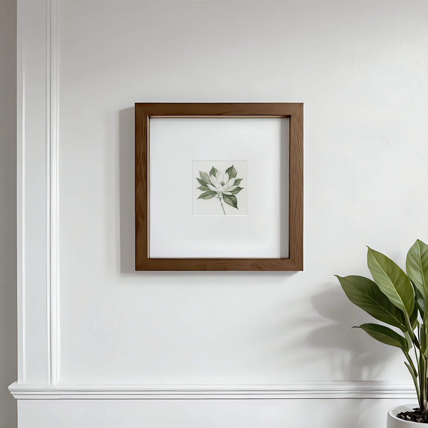 Green Magnolia I - Mini – Rachel Elise Art