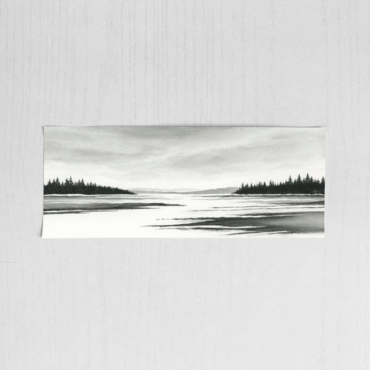 Mountain Lake View II - Original Art
