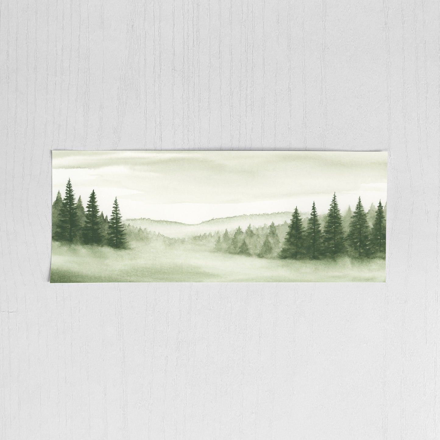 Foggy Forest Green V - Original Art