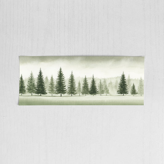 Foggy Forest Green VII - Original Art