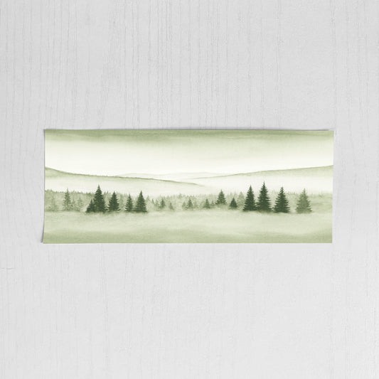 Foggy Forest Green IX - Original Art