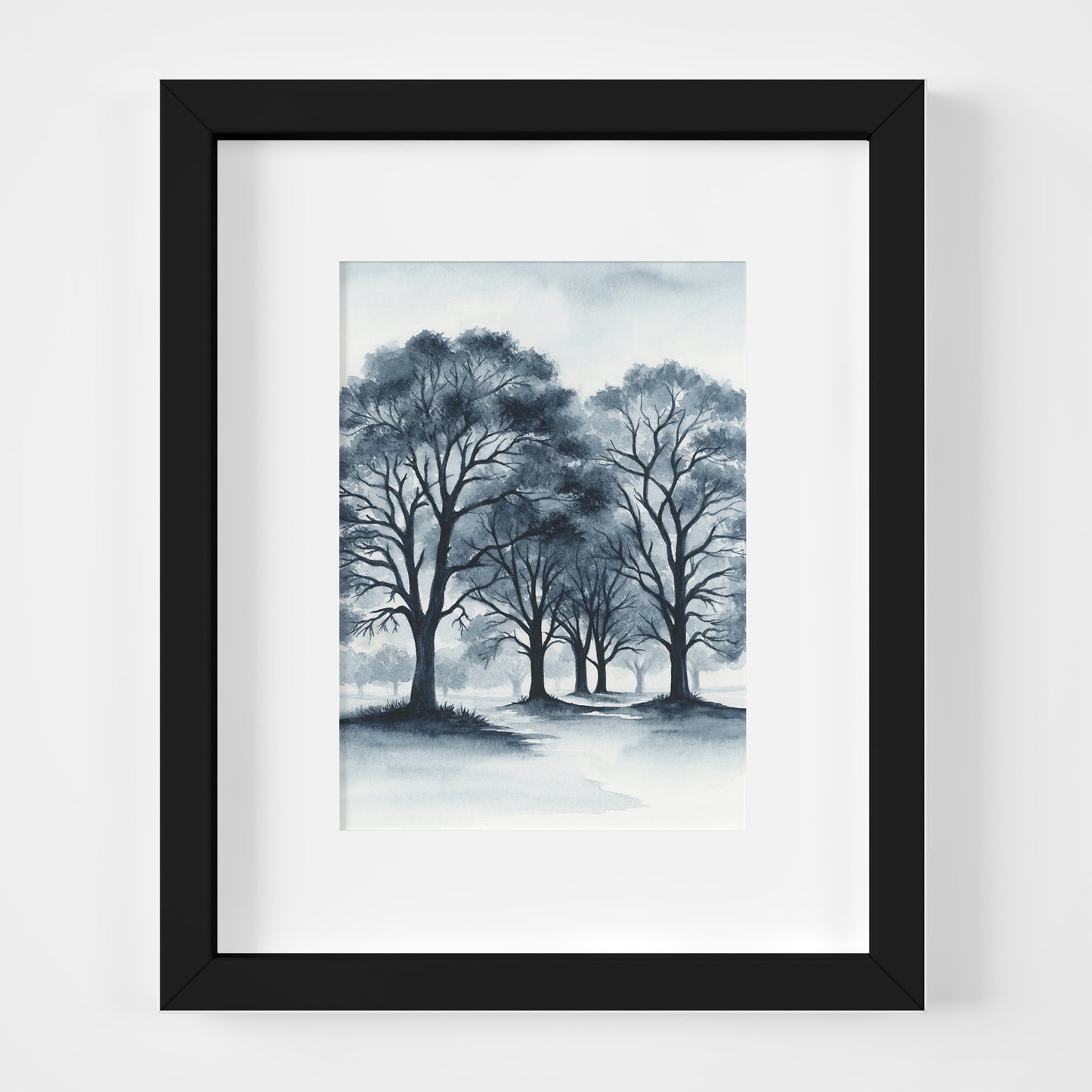 Sprawling Silence Blue I - Original Art