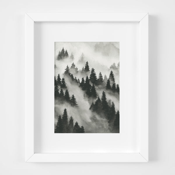 Trees Above the Fog I - Original Art