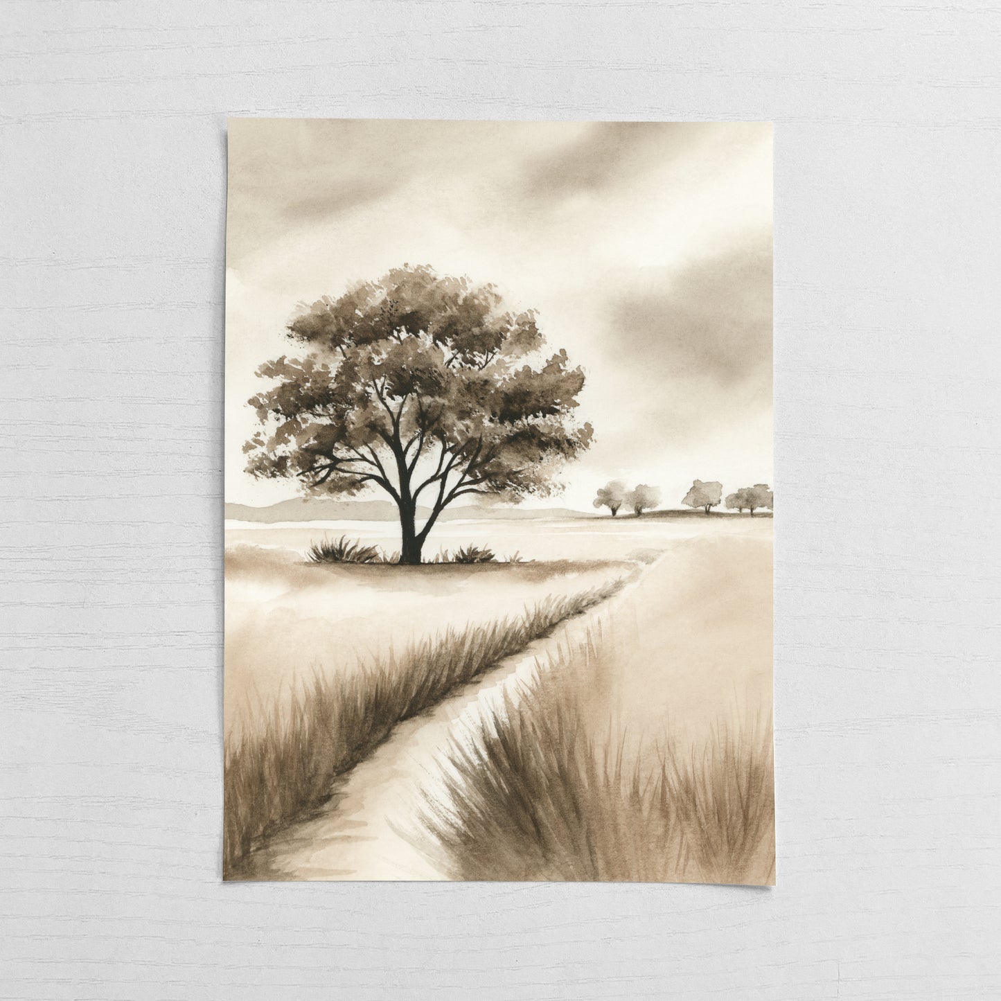 Sepia Shadows VII - Original Art