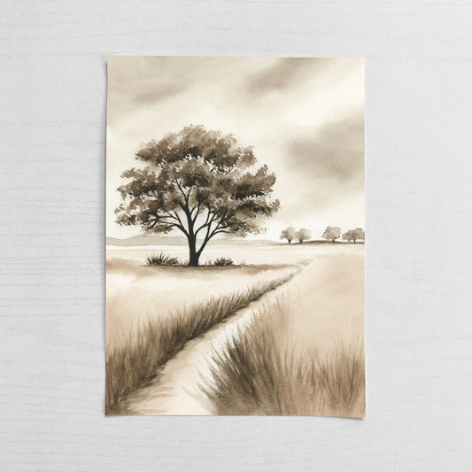Sepia Shadows VII - Original Art