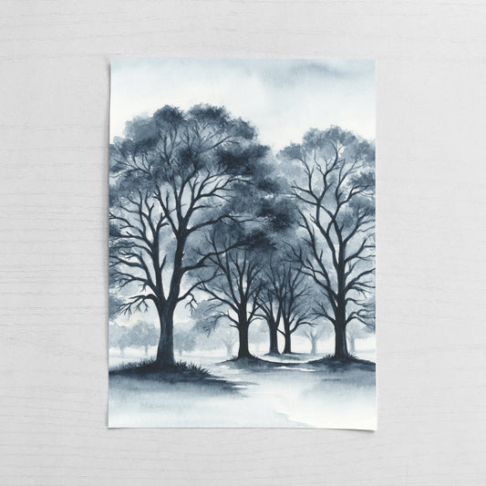 Sprawling Silence Blue I - Original Art