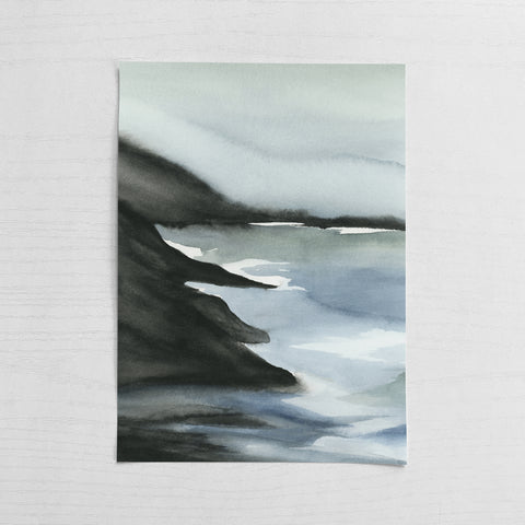 Pacific Coast II - Original Art 5x7 on Paper