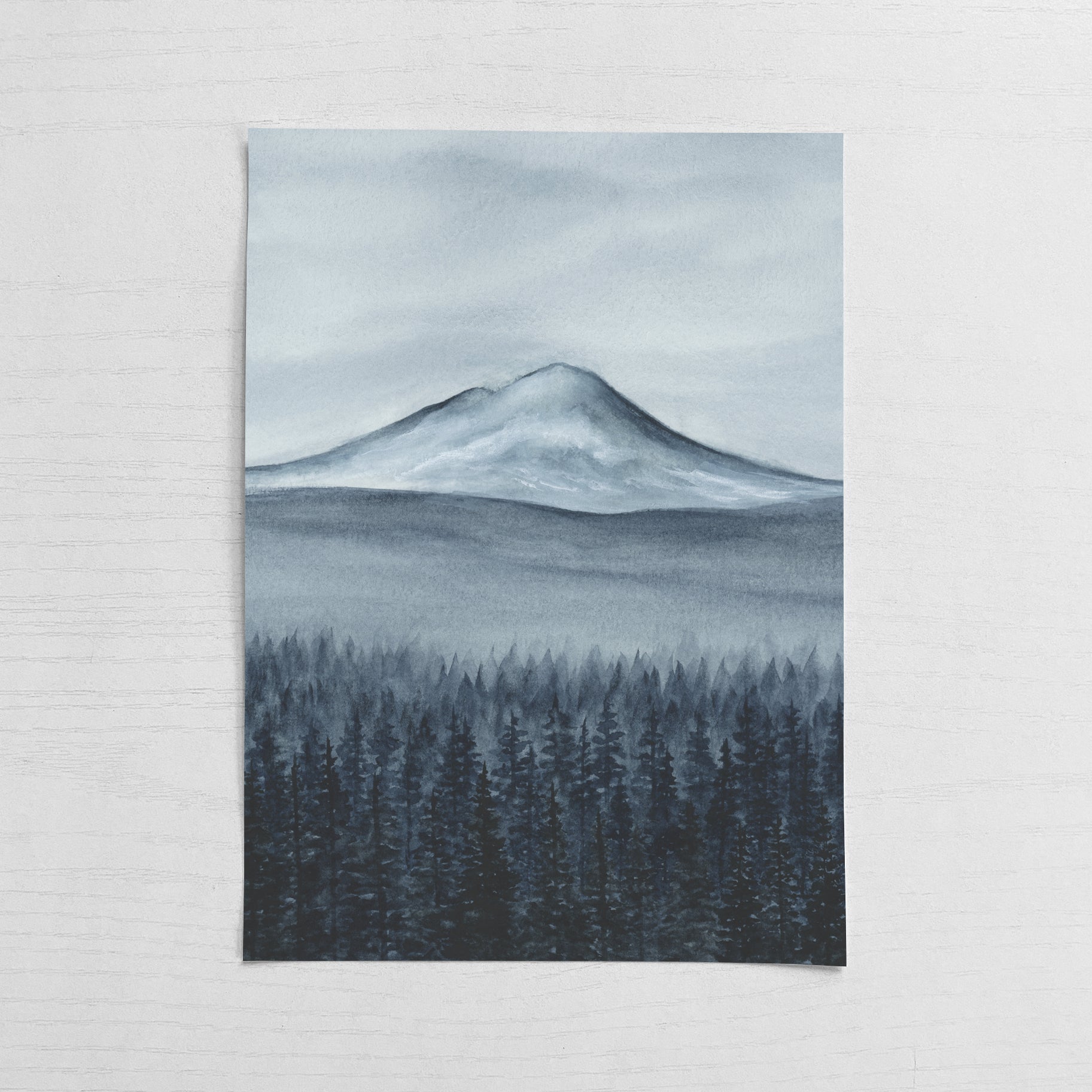 Mountain from Tumalo II - Original Art 5x7
