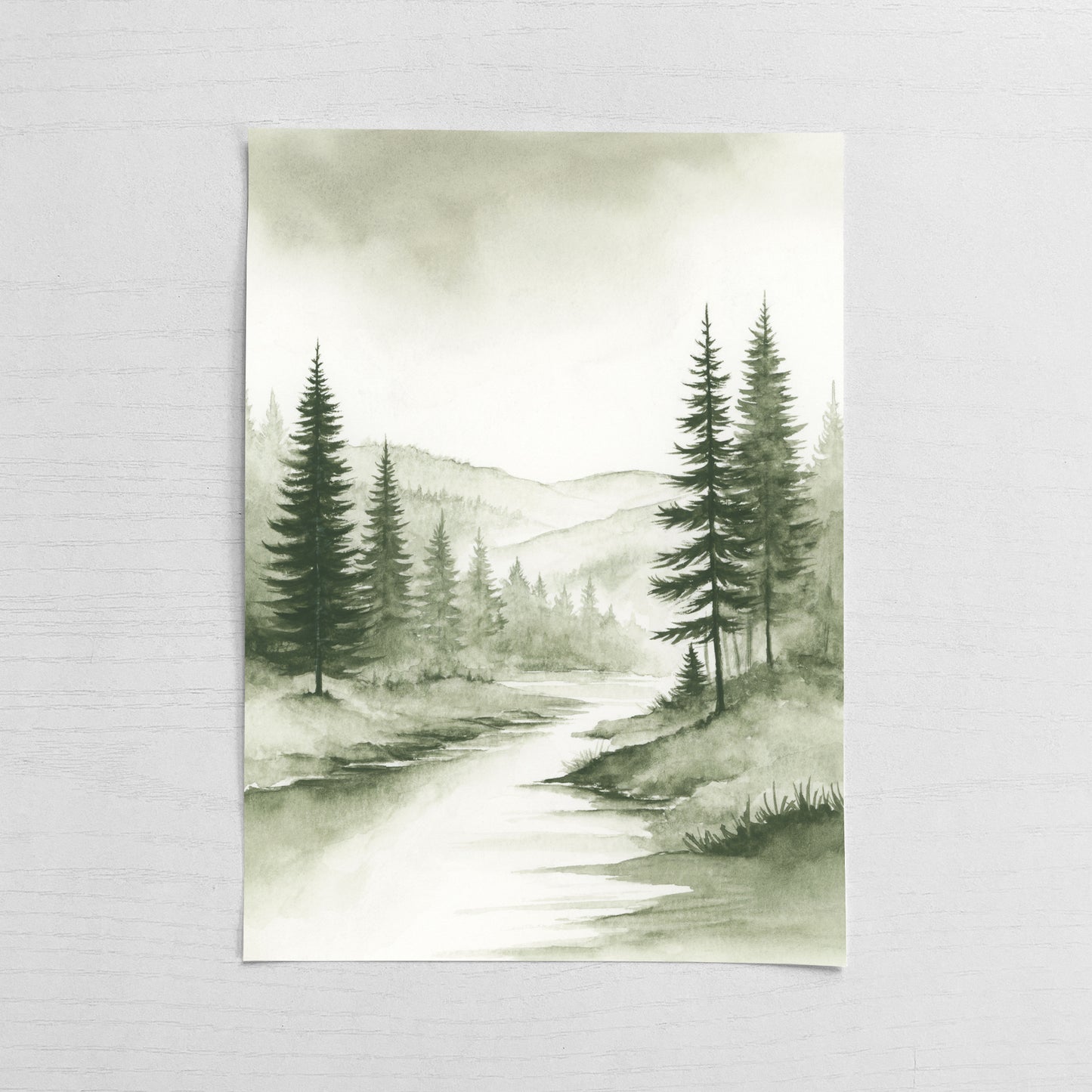 Evergreen Mist I - Original Art