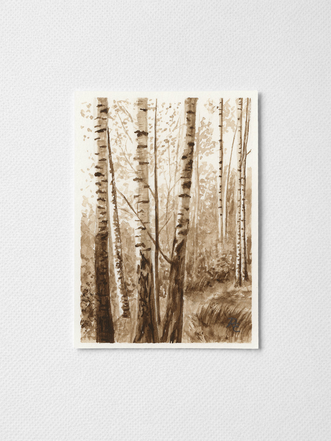 Birch Trees Brown I