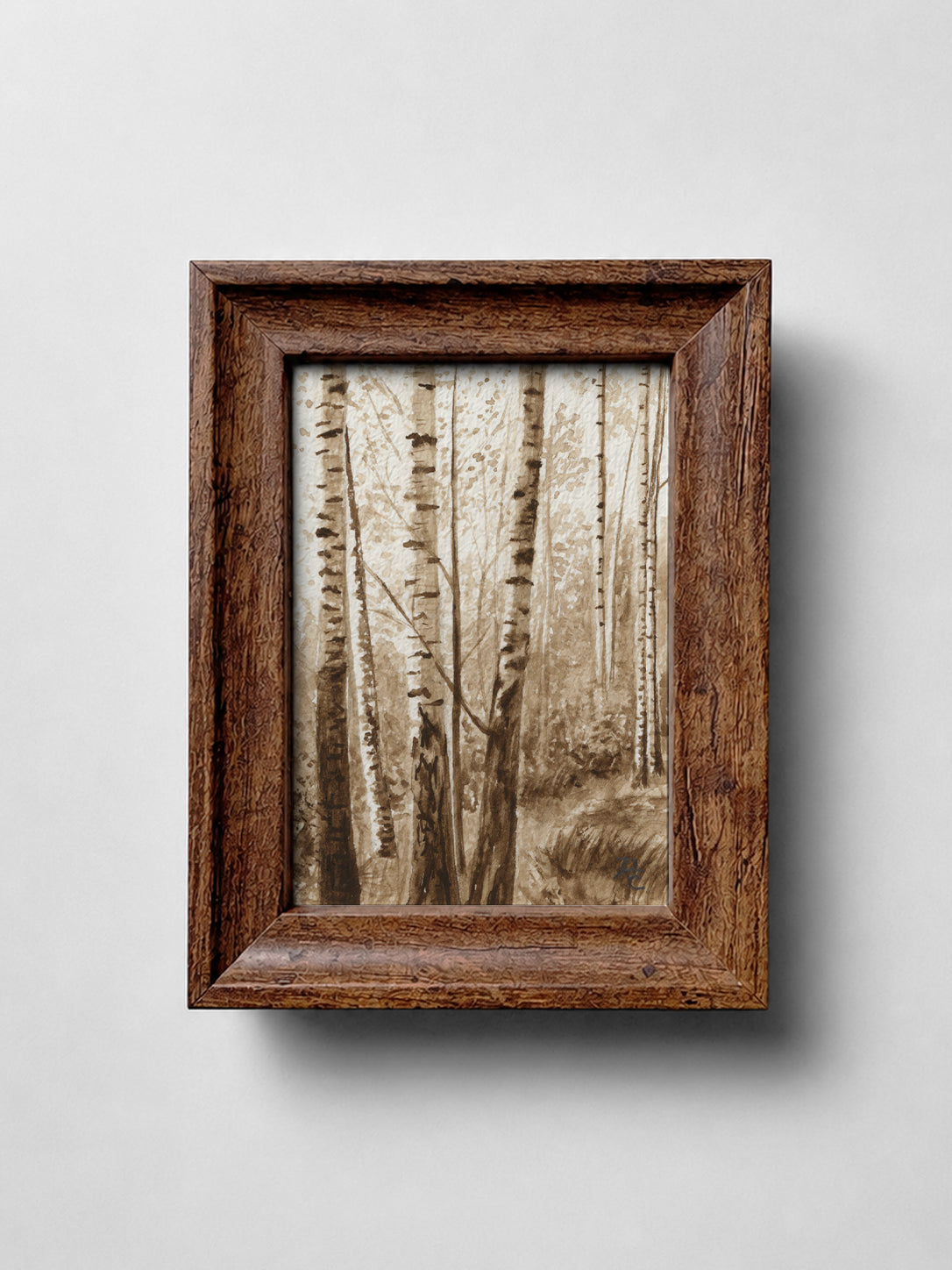 Birch Trees Brown I