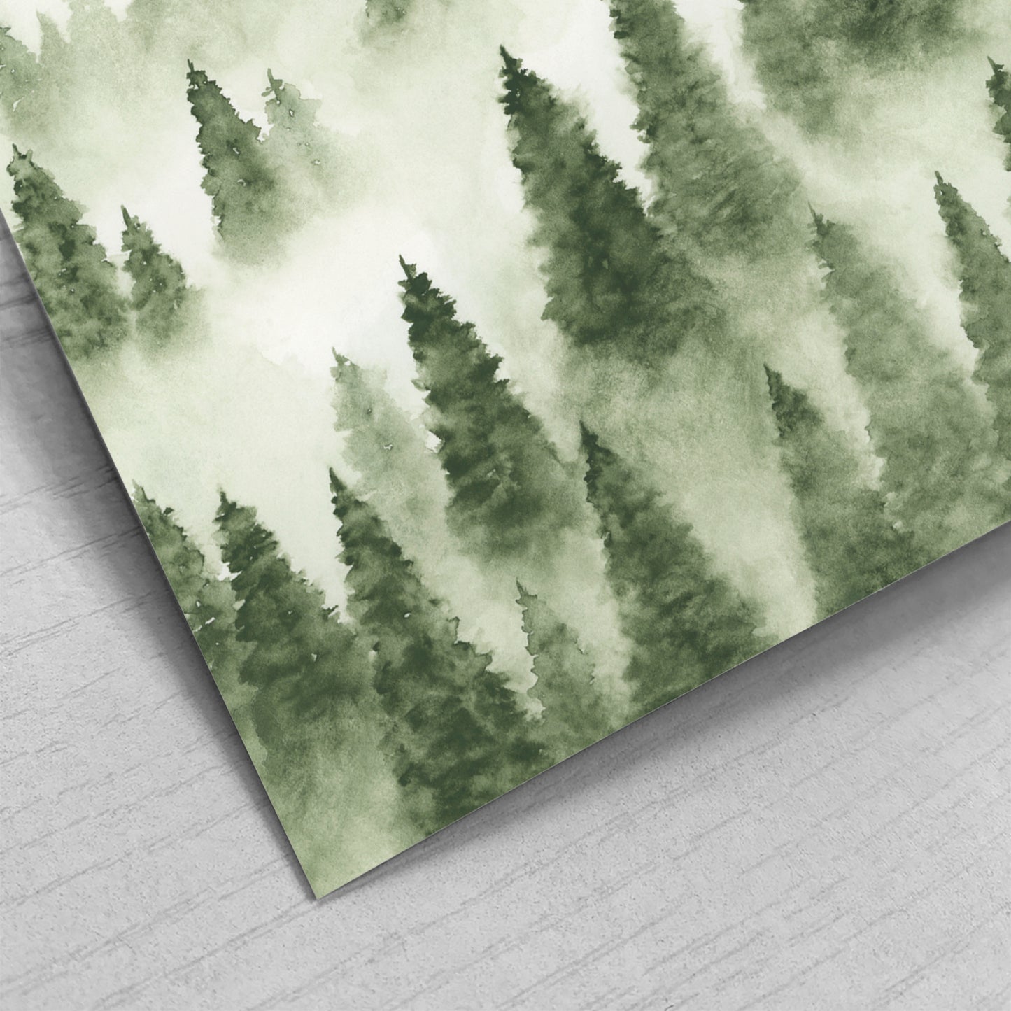 Foggy Forest Green III - Original Art