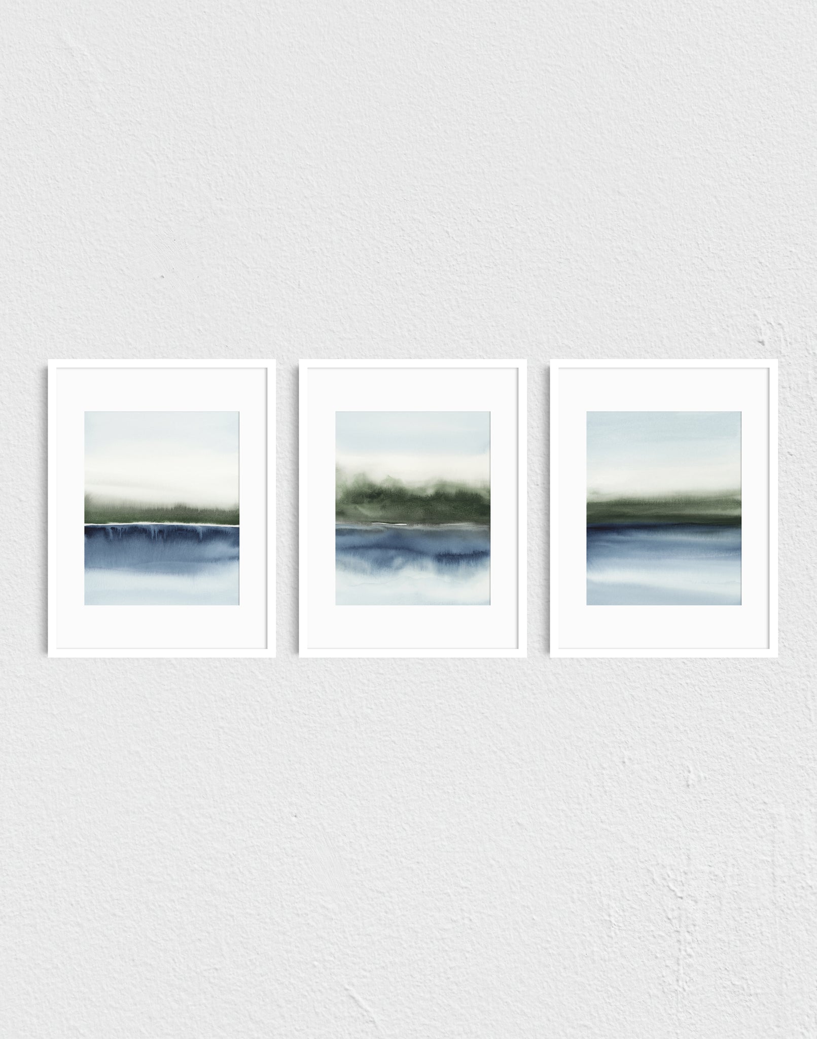 Forest Reflection I, II, & III - Art Prints Set of Three