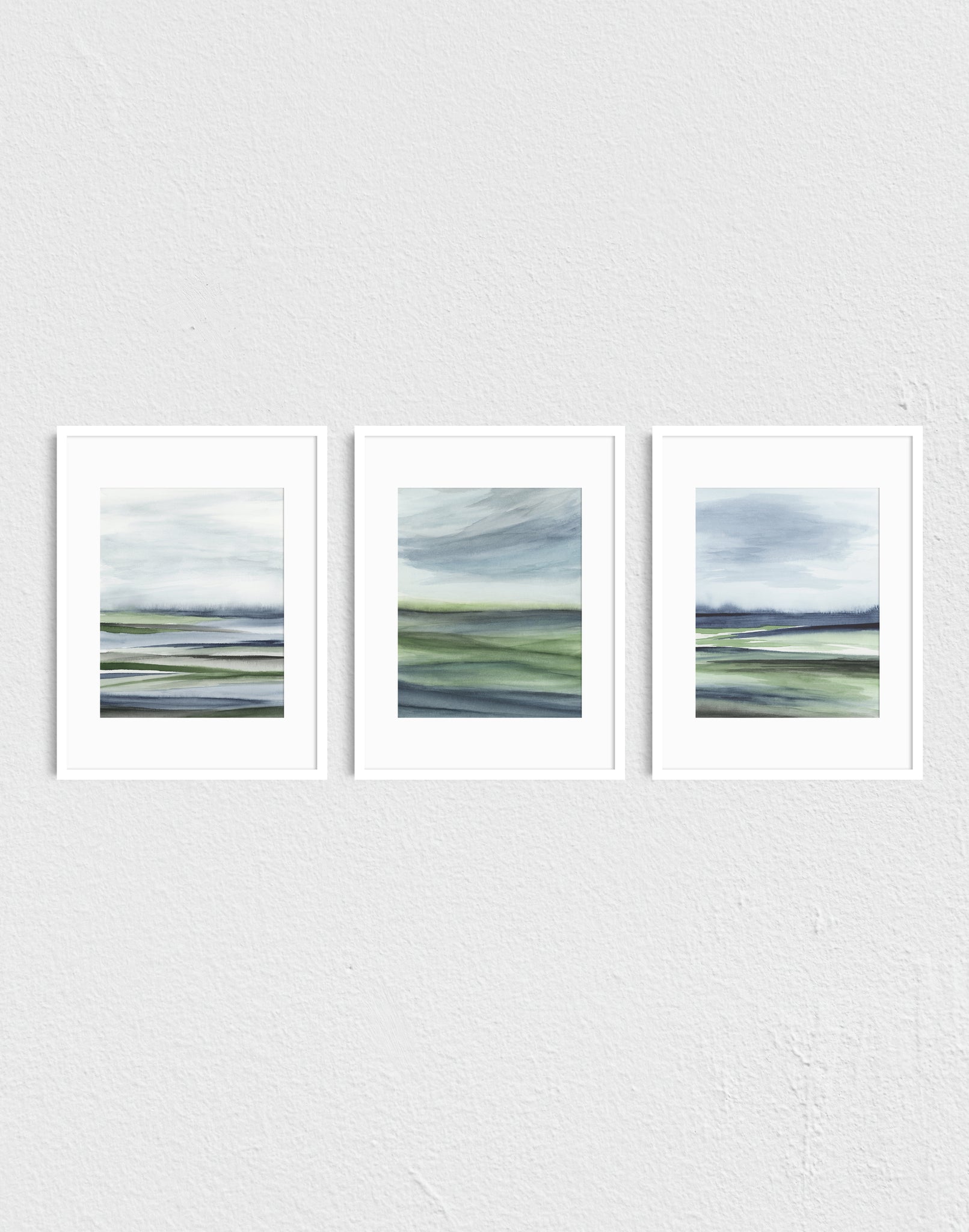 Valley View I, II, & III - Art Prints Set of Three