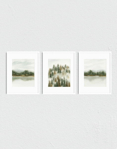 Embracing Change & Autumn Trees - Art Prints Set of Three