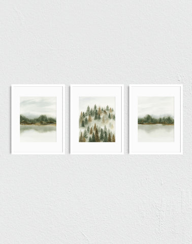 Embracing Change & Autumn Trees - Art Prints Set of Three