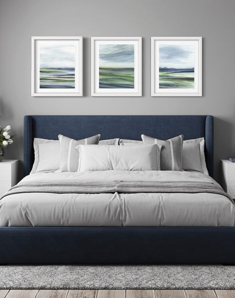 Valley View I, II, & III - Art Prints Set of Three