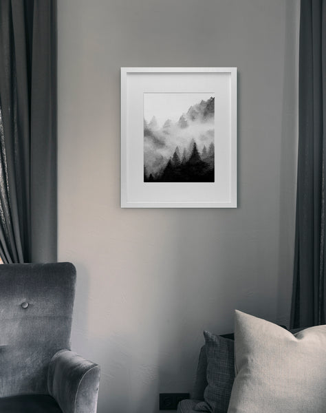 Foggy Forest - Art Print