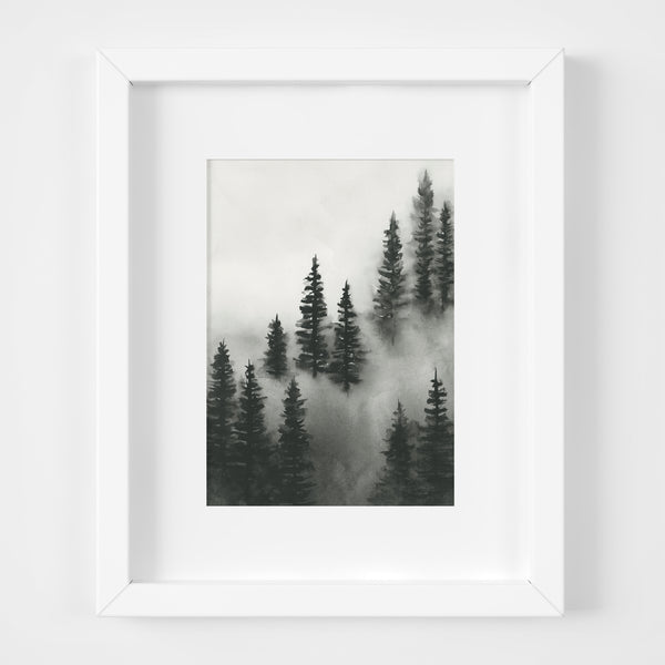 Trees Above the Fog - Original Art