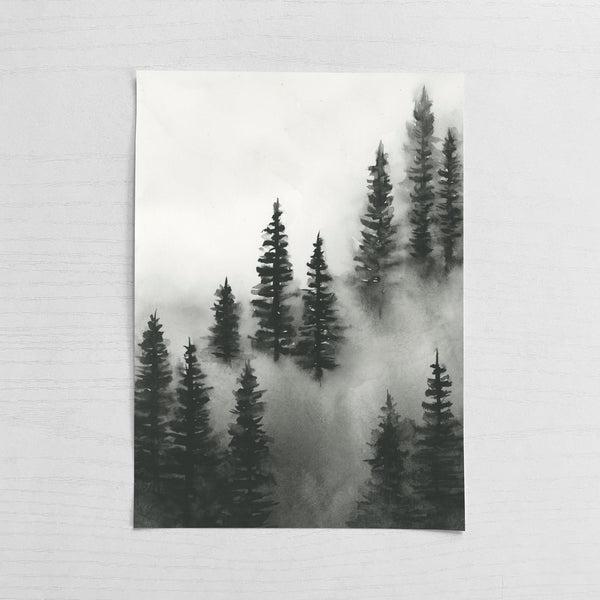 Trees Above the Fog - Original Art