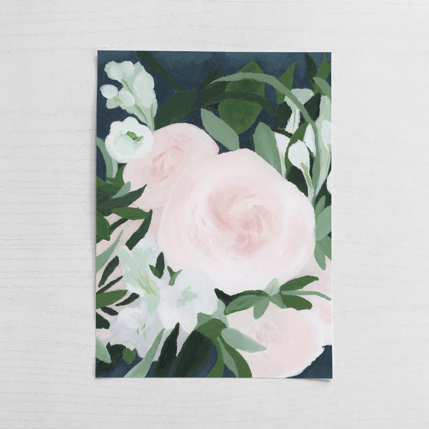 Blush Pink Bouquet - Original Art