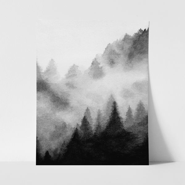 Foggy Forest - Art Print
