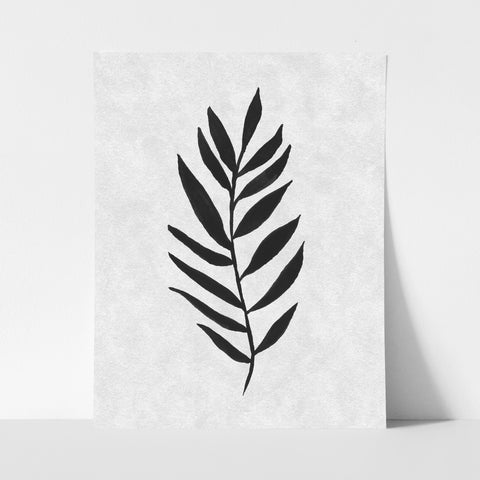 Black Leaf I - Art Print